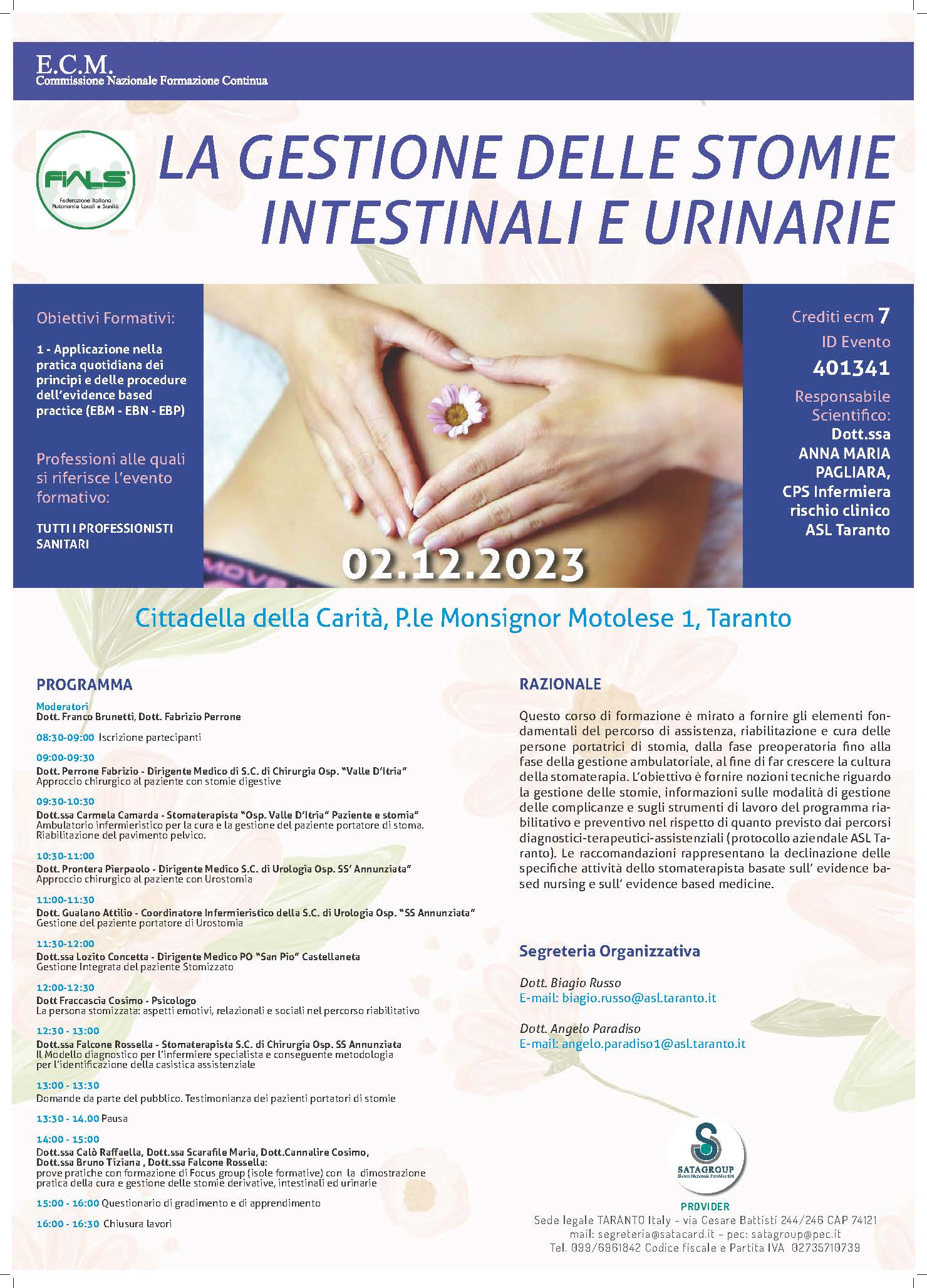 LA GESTIONE INFERMIERISTICA DELLE STOMIE INTESTINALI E URINARIE