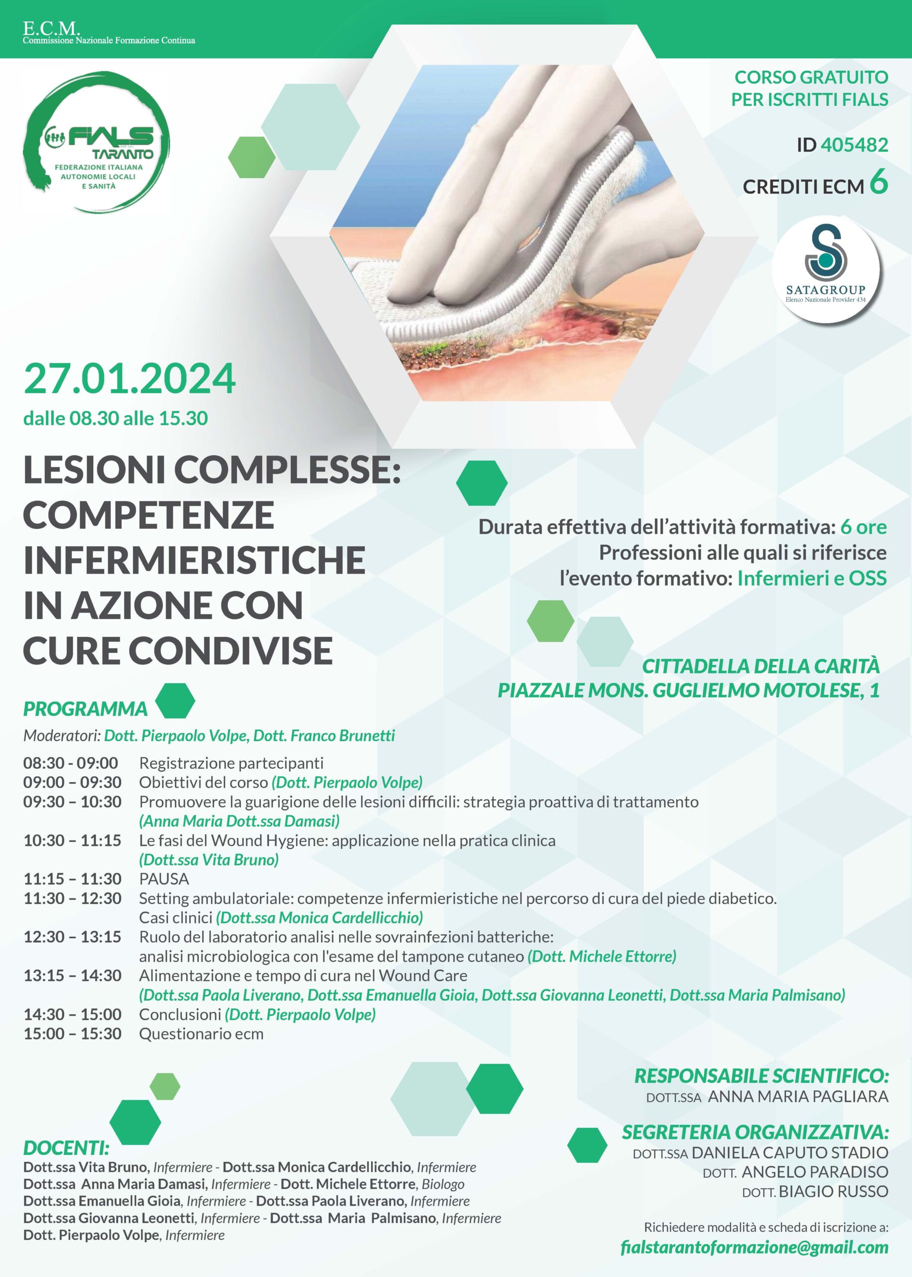 LESIONI COMPLESSE: COMPETENZE INFERMIERISTICHE IN AZIONE CON CURE CONDIVISE