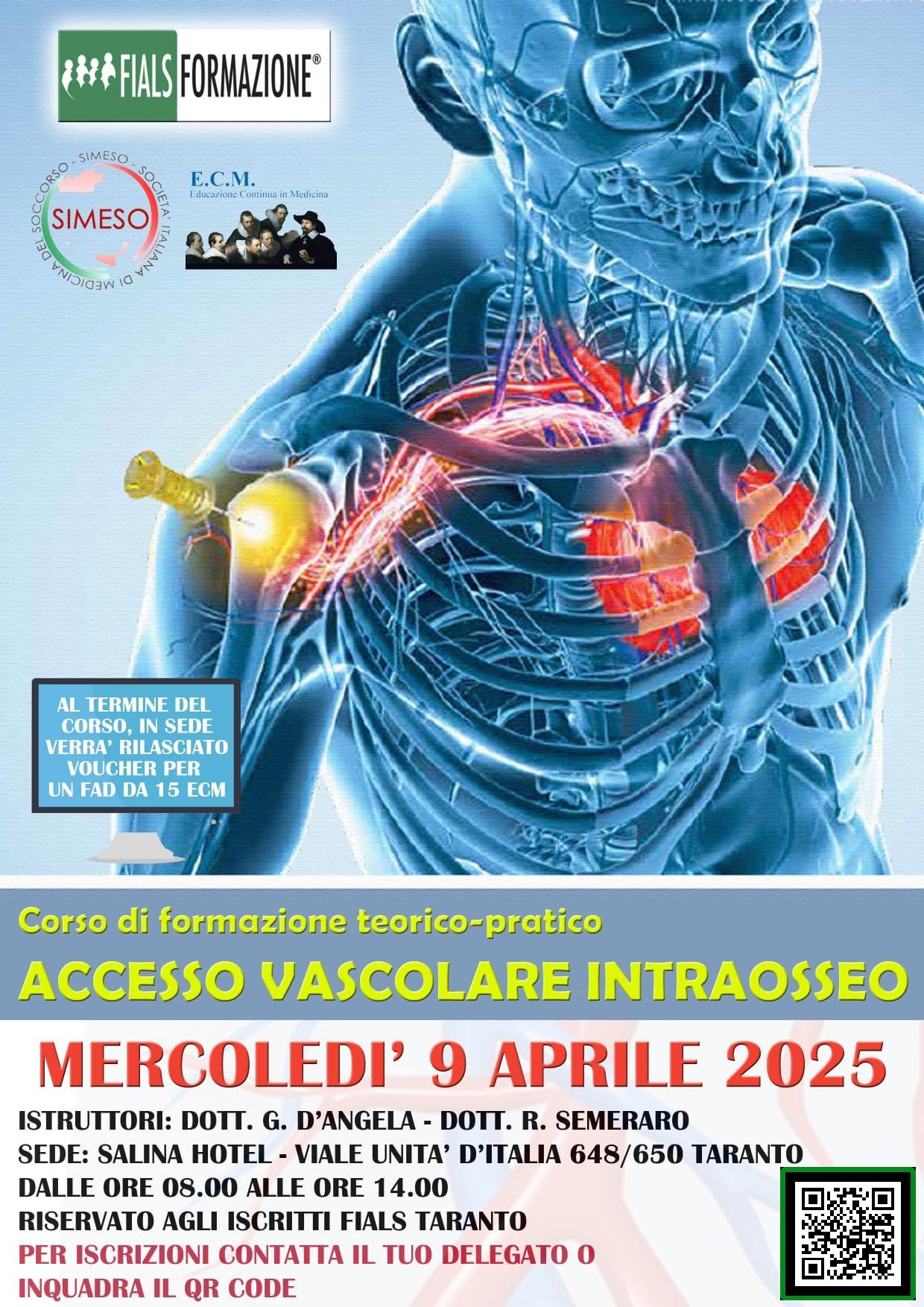 ACCESSO VASCOLARE INTRAOSSEO